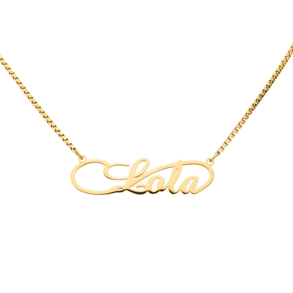 Infinite Name Necklace with Fine Chain My Little Necklace