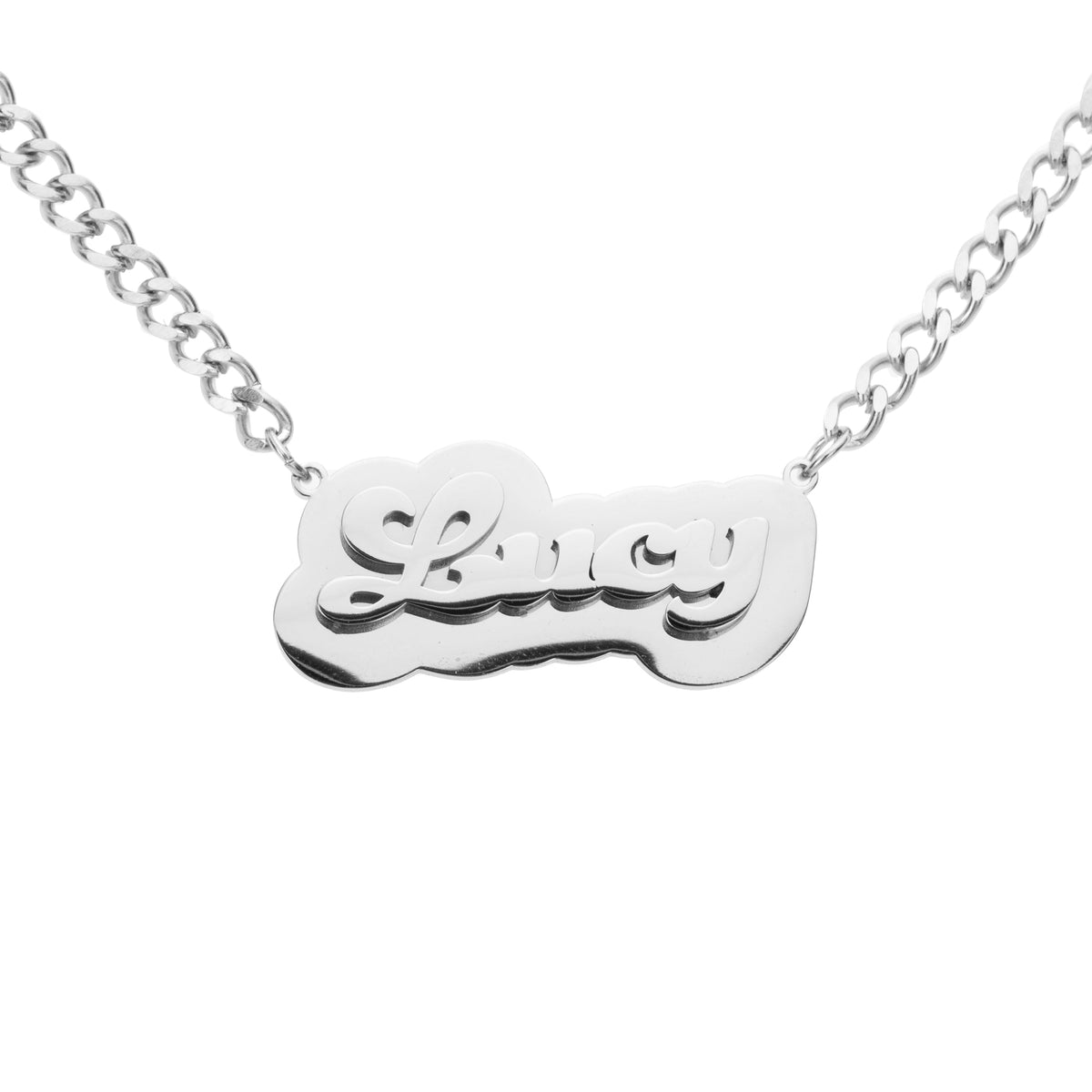 Customizable Nameplate Necklace My Little Necklace
