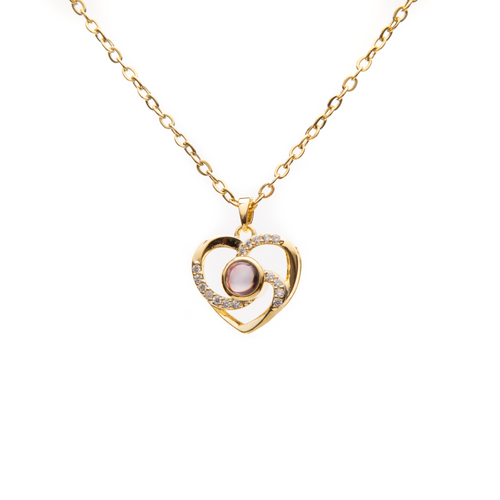 Mystery Projection Pendant – Triple Heart, Triple Love