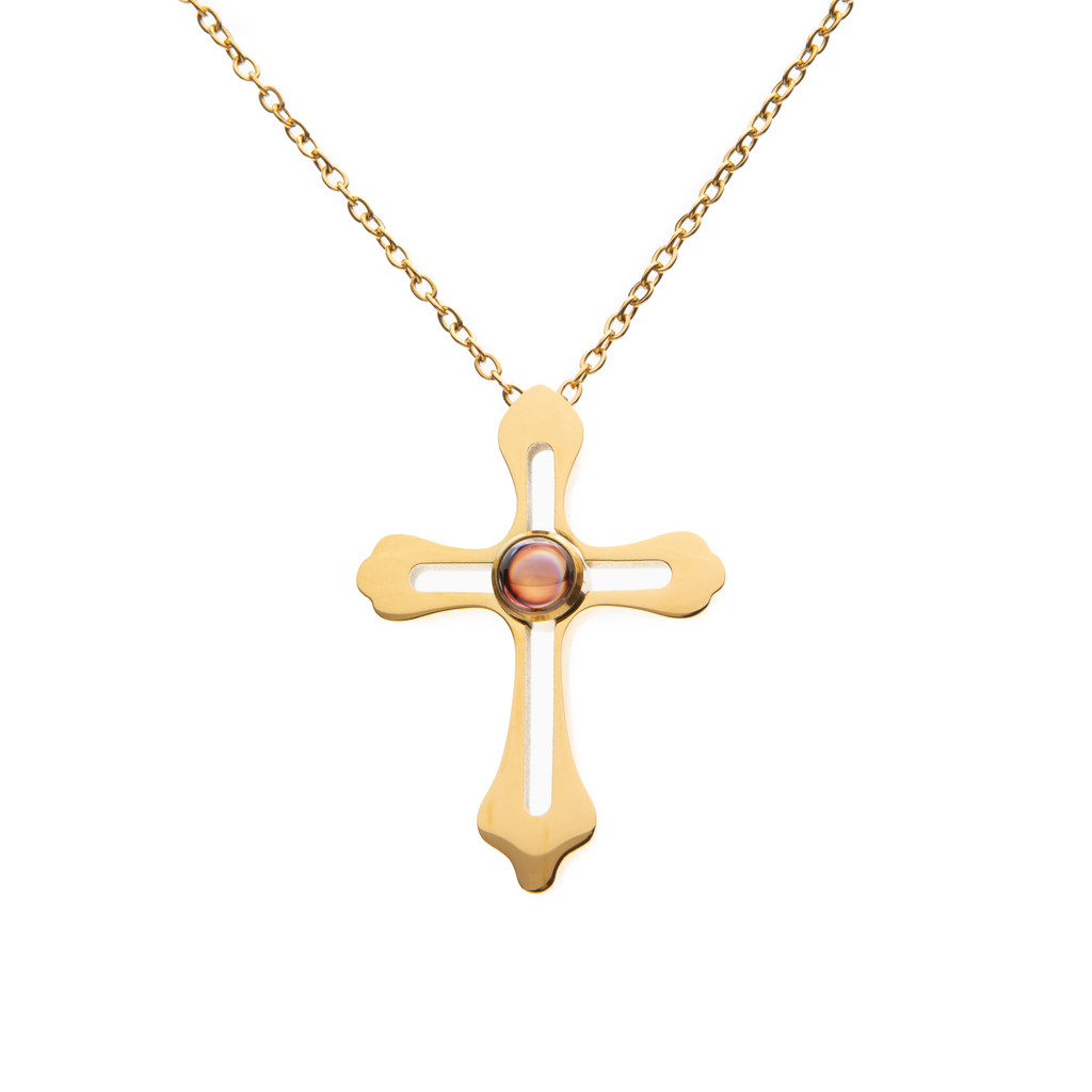 Mystery Projection Pendant – Timeless Cross of Faith