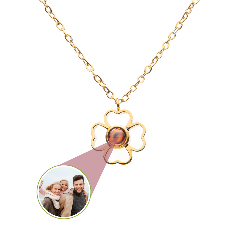 Mystery Projection Pendant – Lucky Clover Charm