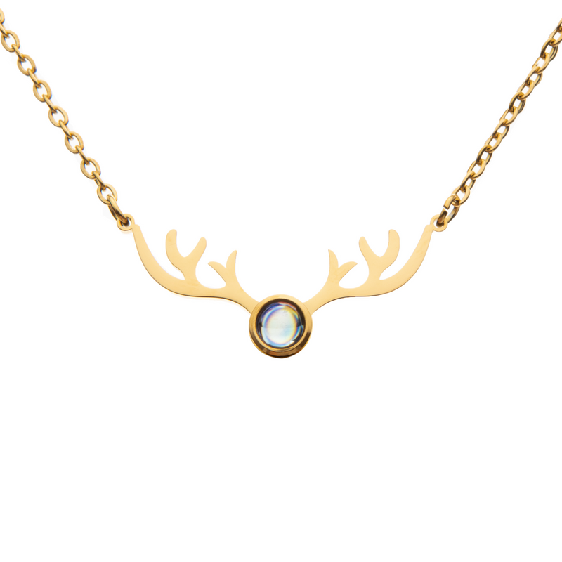 Mystery Projection Pendant – Deer’s Graceful Love