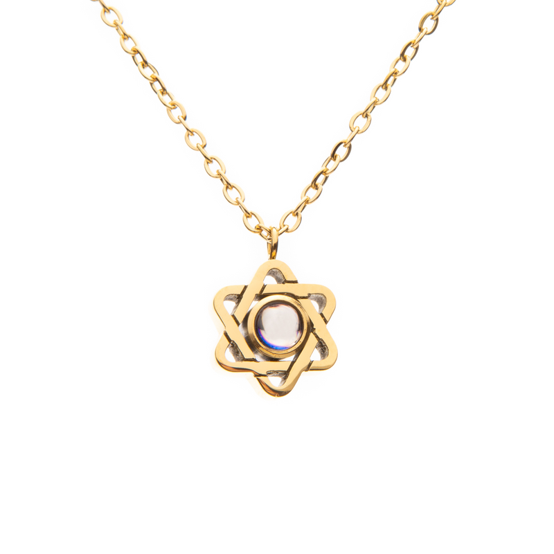 Mystery Projection Pendant – Star of David, Light & Legacy