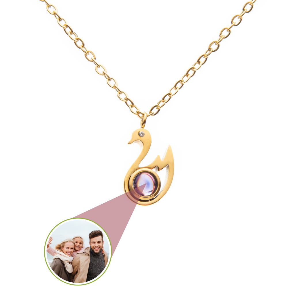 Mystery Projection Pendant – Swan’s Eternal Elegance