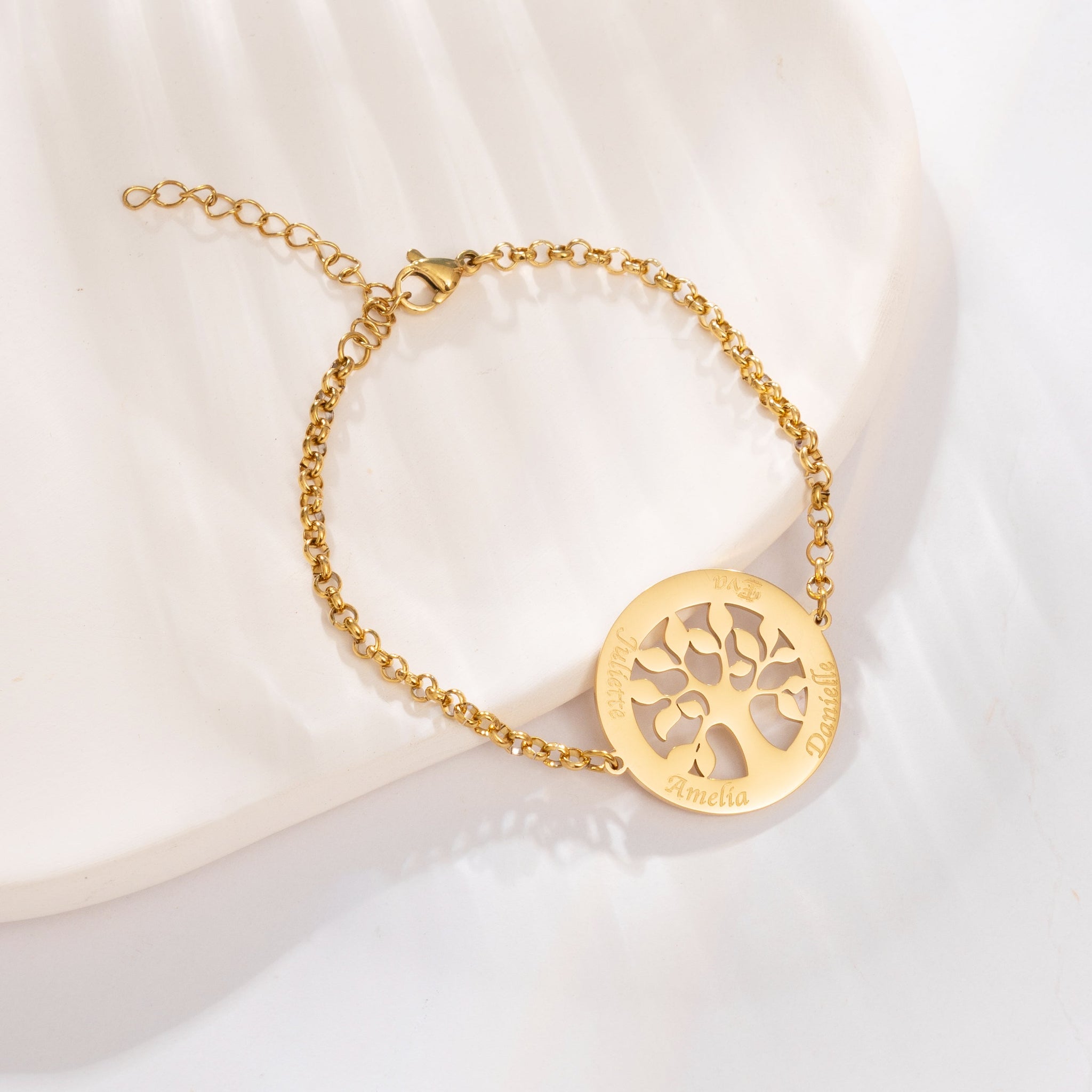 Women's bracelet engraving gold bracelet life tree gift shops patentante begging bracelet gold namely-bracelet woman bracelet jewelry text bracelet birth