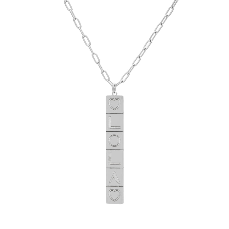 Domino Name Pendant