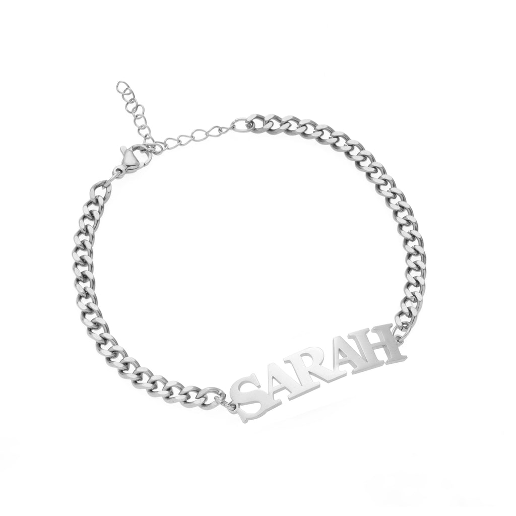 Customizable Uppercase Name Bracelet