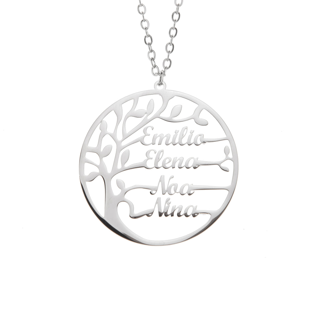 Family Tree of Life Name Necklace