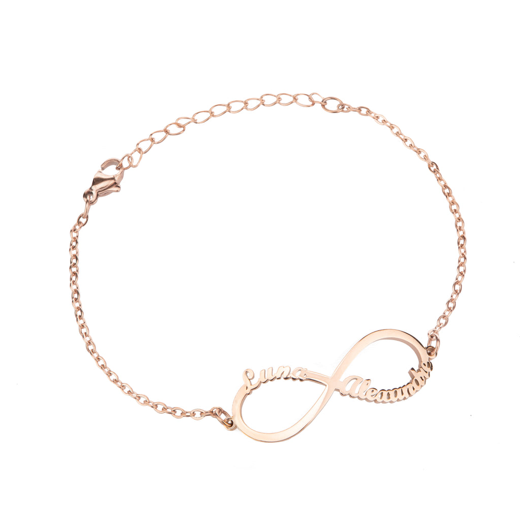 Two-Name Infinity Bracelet