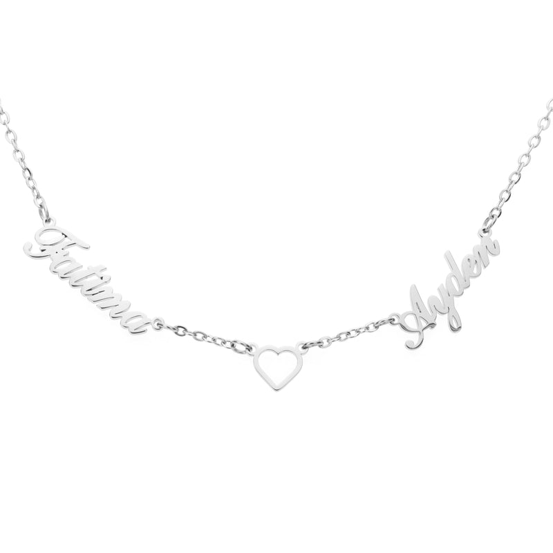 Heart & Names Custom Necklace