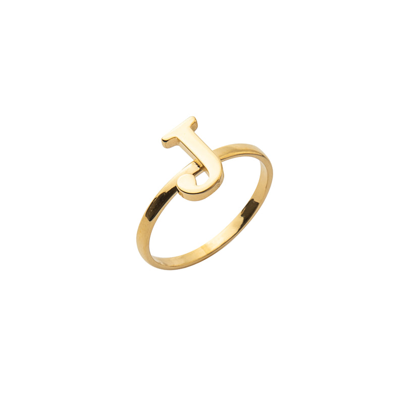 Personalized Initial Ring - Stackable