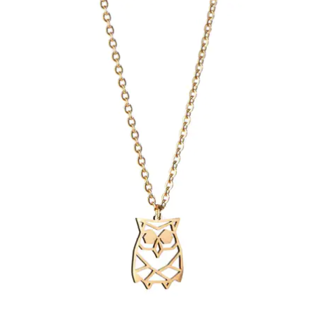 Origami Necklace | Owl