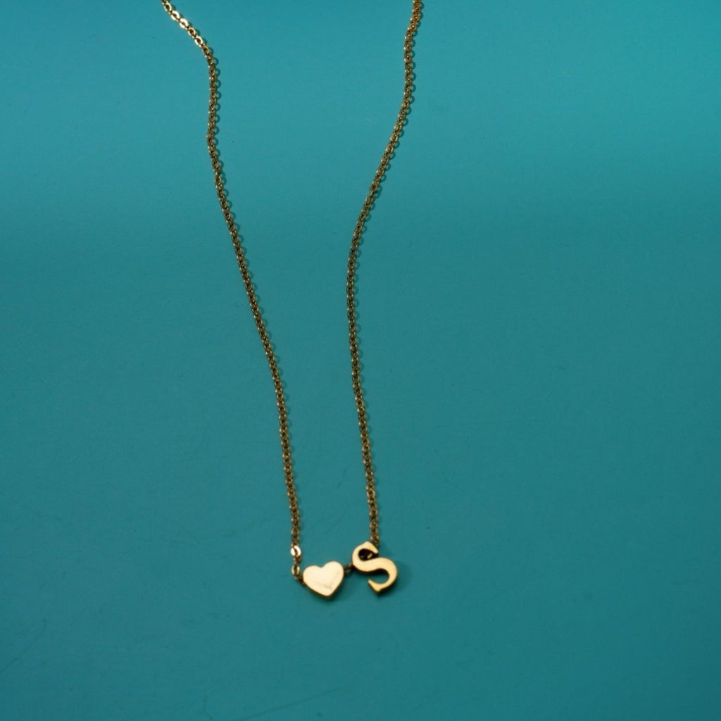 Initial Heart Necklace