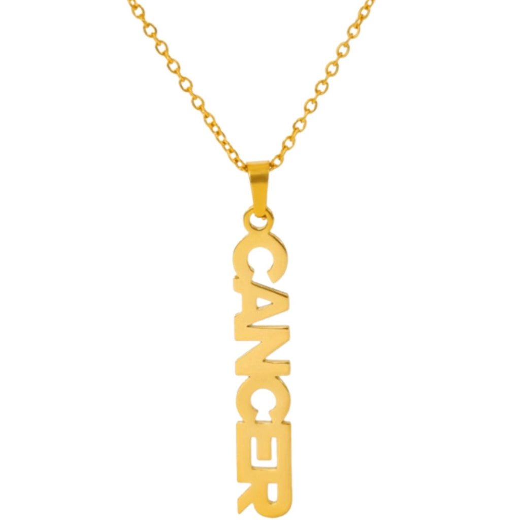 Zodiac Name Necklace - Cancer